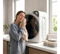 HOMCOM 5kg Vented Tumble Dryer, Compact Dryer with 5 Drying Modes in White HOMCOM White