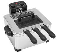 Homcom 5L Deep Fryer With Removable Oil Basket And Viewing Window, 2000W In Silver Silver
