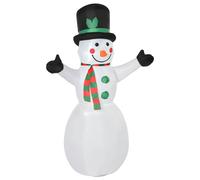 HOMCOM 6.5ft Inflatable Snowman Xmas Airblown Holiday Decoration Outdoor
