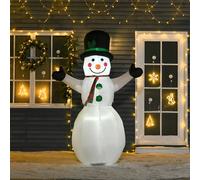 HOMCOM Christmas Inflatable White 72 x 130 x 193 cm