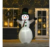 HOMCOM Christmas Inflatable White 72 x 130 x 193 cm