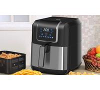 HOMCOM Air Fryer 1700W 6.5L with Digital Display Timer for Low Fat Cooking