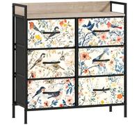 HOMCOM 6-Drawer Chest of Drawers - White