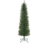 HOMCOM Artificial Pencil Christmas Tree With Branches - Green - 52cm x 52cm x 180cm | TJ Hughes