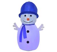 Homcom 6 Foot Christmas Inflatable Snowman Outdoor Blow Up Decoration for Garden Lawn