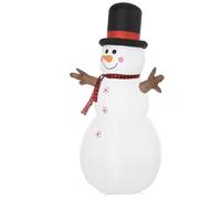Homcom 6 Foot LED Polyester Outdoor Christmas Inflatable Snow Man