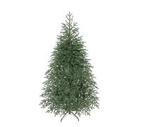 HOMCOM 6 ft Artificial Christmas Tree with 1814 Realistic Dense Branches, Full Spruce, Hinged Xmas Tree with Metal Stand, Easy Assembly, Green