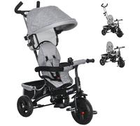 Kids Trike 6 in 1 Stroller with Parent Handle, Green