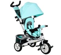 HOMCOM 6 In 1 Kids Trike, Stroller With Parent Handle, Blue, Blue