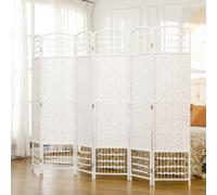 Homcom 6 Panel Folding Room Divider, Freestanding Privacy Screen, White