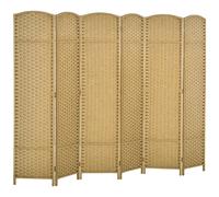 Homcom 6 Panel Folding Room Divider, Privacy Screen, 240 X 170Cm In Natural Natural