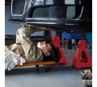 Homcom 6 Ton Axle Stands, Adjustable Car Jack Stands, Pack Of 2, Red