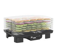 HOMCOM 6 Tray Food Dehydrator - Food Dryer Machine For Fruit Meat Vegetable | TJ Hughes Black