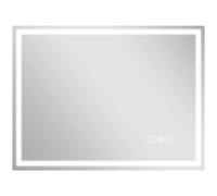 HOMCOM 600 x 800 mm Bluetooth LED Bathroom Mirror Illuminated Backlit | Vanity Mirror, 3 Colours Dimmable, Clock, Anti-Fog, Memory Function, Touch Sensor, IP44