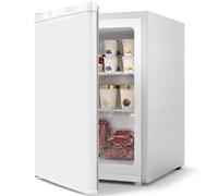 HOMCOM 60L Tabletop Mini Freezer, Countertop Small Freezer with Reversible Door, Removable Wire Shelves, White