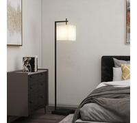 HOMCOM 66" Modern Floor Lamp for Living Room with 10 Brightness Levels, Black