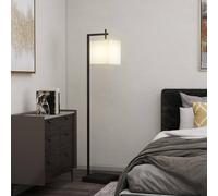 Homcom 66" Modern Floor Lamp For Living Room With 10 Brightness Levels In Black Black One Size