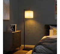 HOMCOM 66" Modern Floor Lamp for Living Room with 10 Brightness Levels in Black HOMCOM Black