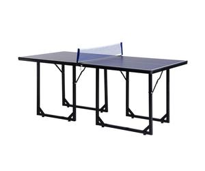 Homcom 6ft 182cm Mini Table Tennis Table Folding Ping Pong Table with Net Multi-Use Table for Indoor Outdoor Game