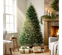 HOMCOM 6ft Artificial Christmas Tree, Auto Open, Fir Wood Base, Green | Size: 180 cm HOMCOM Green 180 cm