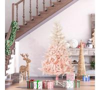 Homcom 6Ft Artificial Christmas Tree Home Decoration Automatic Open, Pink