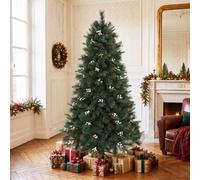 Homcom 6Ft Artificial Christmas Tree With 716 Branch Tips For Holiday Decor