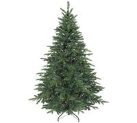 HOMCOM 6ft Artificial Christmas Tree with Realistic Branches, Easy Assembly - Green