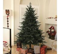 HOMCOM 6ft Artificial Spurce Christmas Tree 1696 Branch Tips Hinged Green