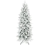 HOMCOM 6ft Flocked Artificial Christmas Tree
