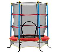 HOMCOM 6FT Kids Trampoline with Net Enclosure for Toddlers Age 3-10 Blue
