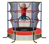 HOMCOM 6FT Kids Trampoline with Net Enclosure for Toddlers Age 3-10 Blue