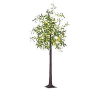 HOMCOM 6ft Olive Tree Light 300 Warm White LED Lights Artificial Tree Green | Indoor, Party, Wedding, Christmas, Home Decoration