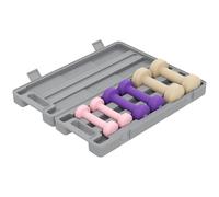 HOMCOM 6kg Dumbbell Set with Suitcase, Fitness Weights Dumbbells Set for Men and Women Home Gym, Workout, Pink, Purple, Brown