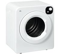 HOMCOM 6kg Vented Tumble Dryer, Freestanding, Wall Mounted, Stackable, Portable Dryer with 7 Programmers, White