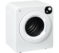 HOMCOM 6kg Vented Tumble Dryer with 7 Dry Programmers for Small Spaces White