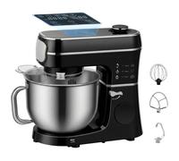 Homcom 6L 1400W Stand Mixer With 11 Speeds & Fermentation Function In Black Black