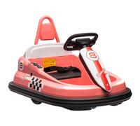 HOMCOM 6V Kids Bumper Car, 360-Degree Rotation Waltzer Car w/ 2 Speeds - Pink