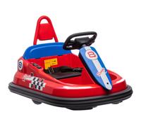 HOMCOM 6V Kids Bumper Car - 360-Degree Rotation Waltzer Car w/ 2 Speeds - Red | TJ Hughes