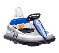 HOMCOM 6V Kids Bumper Car - 360-Degree Rotation Waltzer Car w/ 2 Speeds - White | TJ Hughes