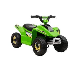 HOMCOM 6V Kids Electric Ride on Car All Terrain Vehicle Toy Quad Bike w/Forward Reverse Functions Toddlers for 18-36 Months Old Green