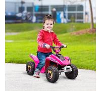 HOMCOM 6V Kids Electric Ride on Car for 18-36 Months Toddlers Pink