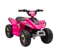 HOMCOM 6V Kids Electric Ride on Car Quad Toddler 18-36M Pink