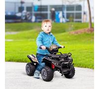 HOMCOM 6V Kids Electric Ride on Car Toddler Quad Bike ATV for 18-36 month Black