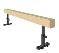 HOMCOM 7.5ft Adjustable Balance Beam, Gymnastics Beam with Wheels, Gymnastics Equipment for 6+ Years Old Training