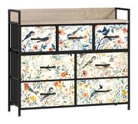 HOMCOM 7-Drawer Chest of Drawers - White