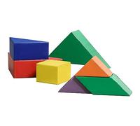 HOMCOM 7 Piece Kids Soft Foam Puzzle Play Set Interlocking Soft Blocks