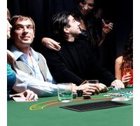 Homcom 7-Player Folding Poker Table, Chip Tray, Cup Holders, 182 X 91 Cm In Green Green
