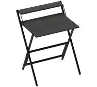 HOMCOM 70 cm Folding Computer Desk with Monitor Shelf - Black