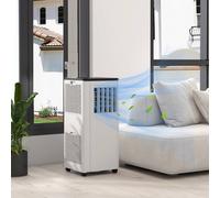 7000 BTU Smart Air Conditioner with WiFi Control Window Timer HOMCOM White One Size