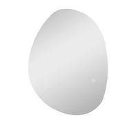 HOMCOM 70x50cm Bathroom Mirror with LED Lights, 3 Colours Dimmable, Anti-Fog, Memory & Touch Switch, IP44